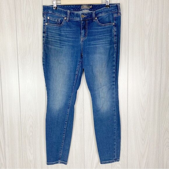 torrid Denim - Torrid | Medium Wash Mid Rise Skinny Jeans Vintage Size 12